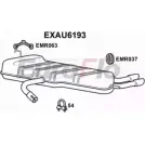 Задний глушитель EUROFLO EXAU6193 Audi A3 (8PA) 2 Спортбек 1.2 Tsi 105 л.с. 2010 – 2013 M3S FZ NAZ8R