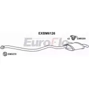 Задний глушитель EUROFLO 4353873 KP UJECG M9DSE3 EXBM6126