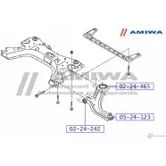 Шаровая опора переднего нижнего рычага AMIWA 05-24-123 1422492625 R65G 1H FZ8YT3 - Изображение 2
