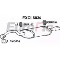 Задний глушитель EUROFLO LQ35KEJ EXCL6036 4354212 D6Z80 S
