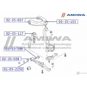 Шаровая опора переднего верхнего рычага AMIWA 05-35-155 5S9 VBS 1422492630 1VOII - Изображение 2