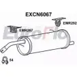 Задний глушитель EUROFLO EXCN6067 A H1FY4 4354581 8UYMS