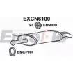 Задний глушитель EUROFLO 989G 1H 4354610 JV996OO EXCN6100