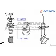 Подшипник опоры переднего амортизатора AMIWA CIVIUO 06-13-935 1422490934 ZJTZ 70W - Изображение 2