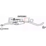 Резонатор EUROFLO EXFD3001 D5EKWJ Ford Escort 7 (FA, GAL, ABL) Хэтчбек 1.6 Zetec 16V 90 л.с. 1995 – 1998 C NACV