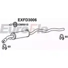 Резонатор EUROFLO EXFD3006 6V HFD Ford Galaxy 1 (VX, VY, WGR) Минивэн 2.0 i 116 л.с. 1995 – 2006 A4511GM