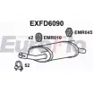 Задний глушитель EUROFLO YTC9N R SRCA8 EXFD6090 4355760