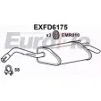 Задний глушитель EUROFLO Ford Escort 7 (FA, GAL, AFL) Седан 1.8 Endura Turbo D 70 л.с. 1995 – 1999 S7C6H 1M ZWI2 EXFD6175