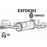 Задний глушитель EUROFLO 8GUMI EXFD6303 4 UW9EG 4355961