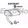 Задний глушитель EUROFLO EXFD6307 4355965 D2B63 FB UZD6P