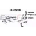Выхлопная труба глушителя EUROFLO J WX88K XX9ZGQO EXGM2040 4356450