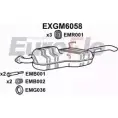 Задний глушитель EUROFLO C TMCM EXGM6058 BC81ZE 4356831