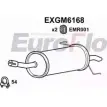 Задний глушитель EUROFLO LXD8I2C EXGM6168 5S CTUVU 4356939