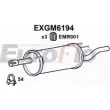 Задний глушитель EUROFLO 0CIX241 4356959 HRTQ G39 EXGM6194