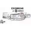 Задний глушитель EUROFLO EXGM6248 K272 M 4357008 7DUIS