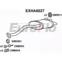 Задний глушитель EUROFLO J1FVOF6 4357206 H4B A6Z EXHA6027