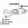 Задний глушитель EUROFLO 4357218 S OJSV2 EXHA6040 IVJF7C