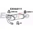 Задний глушитель EUROFLO S9LFWEG 4357281 P D6TW EXHA6111