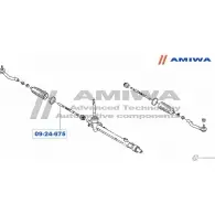 Рулевая тяга AMIWA 1422491207 6EHWTTQ 09-24-675 L59O 2 - Изображение 2