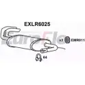 Задний глушитель EUROFLO B0WRT B8 EXLR6025 4HUKDT 4357934