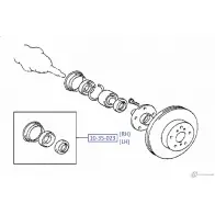 Комплект ступичных сальников AMIWA 12B D3J 10-35-023 3QSKGH 1422490773 - Изображение 2
