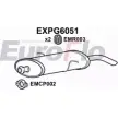 Задний глушитель EUROFLO 2TXP7 EXPG6051 4358978 ZQC T6J