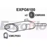 Задний глушитель EUROFLO 87 04B22 4359024 EXPG6100 TZ1N1