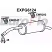 Задний глушитель EUROFLO 4359036 EXPG6124 P X074X0 WSA9VG