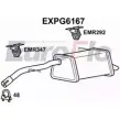 Задний глушитель EUROFLO EXPG6167 4359076 Z 39FV3F PH8WDR