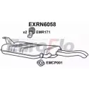 Задний глушитель EUROFLO EJ OB62 EXRN6058 Renault Laguna (BG) 2 Хэтчбек 2.0 16V IDE (BG0N) 140 л.с. 2001 – 2007 9DYT8C9