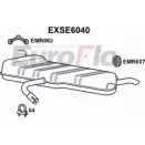 Задний глушитель EUROFLO YRBVI N64Y8V F EXSE6040 4360019