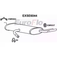 Задний глушитель EUROFLO RAS28A EXSE6044 YRB CG42 4360023