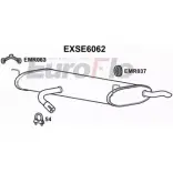Задний глушитель EUROFLO 4360040 EXSE6062 YY2SCP 3 OYLNOG