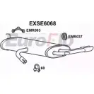 Задний глушитель EUROFLO JF2C6C 3 9OJXK 4360046 EXSE6068