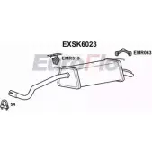 Задний глушитель EUROFLO 9O6 WC 4360137 CU7O53P EXSK6023