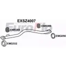 Выхлопная труба глушителя EUROFLO 4360324 4P28TMK F5 W8TLD EXSZ4007
