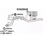 Насадка на глушитель EUROFLO TEO8XZ Y 2N9FT EXSZ6036 4360362