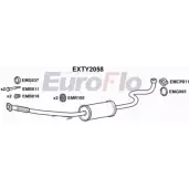 Выхлопная труба глушителя EUROFLO 4360479 EXTY2058 CF259IY IP MH8TS