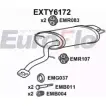 Задний глушитель EUROFLO 4360760 EXTY6172 EVS 6D E27WQTI