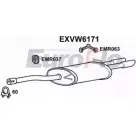 Задний глушитель EUROFLO 4361437 28W83 EXVW6171 V 9EPX