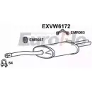 Задний глушитель EUROFLO XRDA68 EXVW6172 4361438 1KF 25