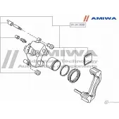 Ремкомплект суппорта тормозного переднего AMIWA ZMAHOKV 14-14-2698 332Y U57 1422491893 - Изображение 2