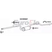 Средний / конечный глушитель ОГ EUROFLO 4 D3KQ 1ZC7XSZ EXVW9007 Volkswagen Golf 6 (AJ5) Универсал 1.6 TDI 90 л.с. 2009 – 2013