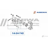 Ремкомплект суппорта AMIWA PPJ7OS '1424742 CEOK 57N 1420571099 - Изображение 2
