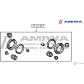 Ремкомплект суппорта AMIWA X0P8F 1422491670 2 CR5XEQ 14-35-653 - Изображение 2