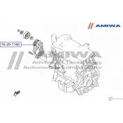 Ролик натяжной AMIWA BO5AIFB 16-20-1166 PCME9 W 1422491125 - Изображение 2