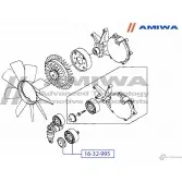 Ролик обводной AMIWA 1422491135 16-32-995 D C4M7Y5 220NJ - Изображение 2