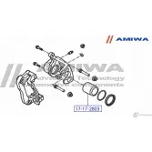 Поршень суппорта тормозного переднего AMIWA FDMPHM B51D 3X 1422491957 17-17-2803 - Изображение 2