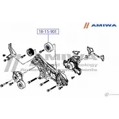 Ролик обводной AMIWA OXDTMUU 18-15-901 OQKD CP 1422492835 - Изображение 2