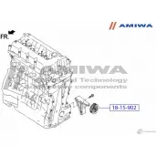 Ролик обводной комплект AMIWA 1422492836 18-15-902 2NUCE V 9E09SU - Изображение 2